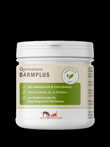 Futtermedicus - Optinature DarmPlus - Hund und Katze - 80 g