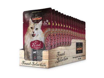 Leonardo - Katzenfutter - Finest Selection - RIND PUR - 16 x 85 g