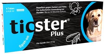 TICSTER Plus Spot-on Lösung für Hunde über 25 kg 6 x 4,8 ml