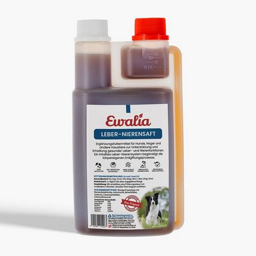 Ewalia - LEBER-NIERENSAFT für Kleintiere - 500 ml