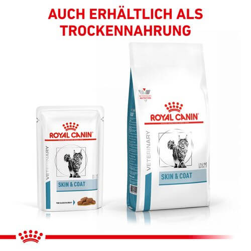 Royal Canin Veterinary SKIN & COAT Nassfutter für Katzen Kombi