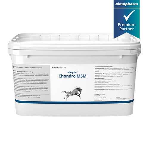 Allequin Chondro MSM Ergänzungsfuttermittel für das Pferd zur Unterstützung der Gelenke von almapharm 3kg