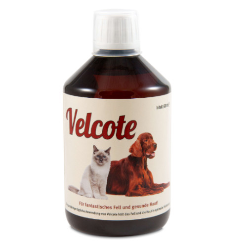 Grau Velcote Haut und Fell bei Hund & Katze 500 ml