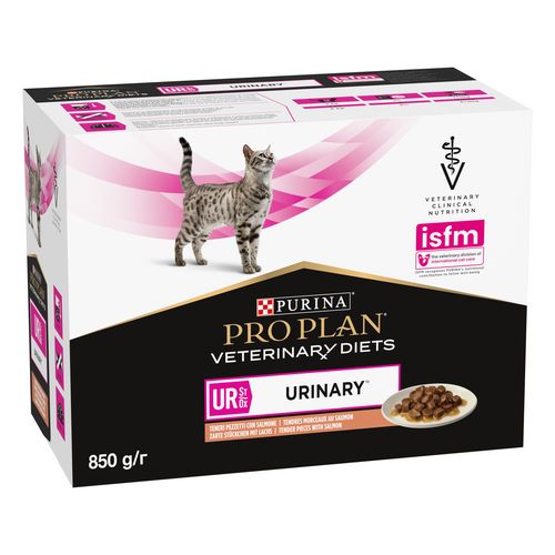 PURINA Pro Plan Veterinary Diets UR URINARY - Frischebeutel LACHS 10 x 85g - KATZE PURINA Pro Plan Veterinary Diets UR URINARY - Frischebeutel LACHS 10 x 85g - KATZE