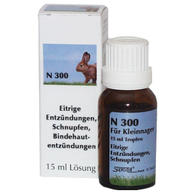 Supra-Cell homöopathisches Arzneimittel für Kleinnager N 300 eitrigen Entzündungen, Schnupfen, Bindehautentzündungen 