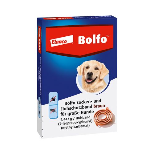Bolfo® Zecken- und Flohschutzband braun für große Hunde 66 cm von Elanco