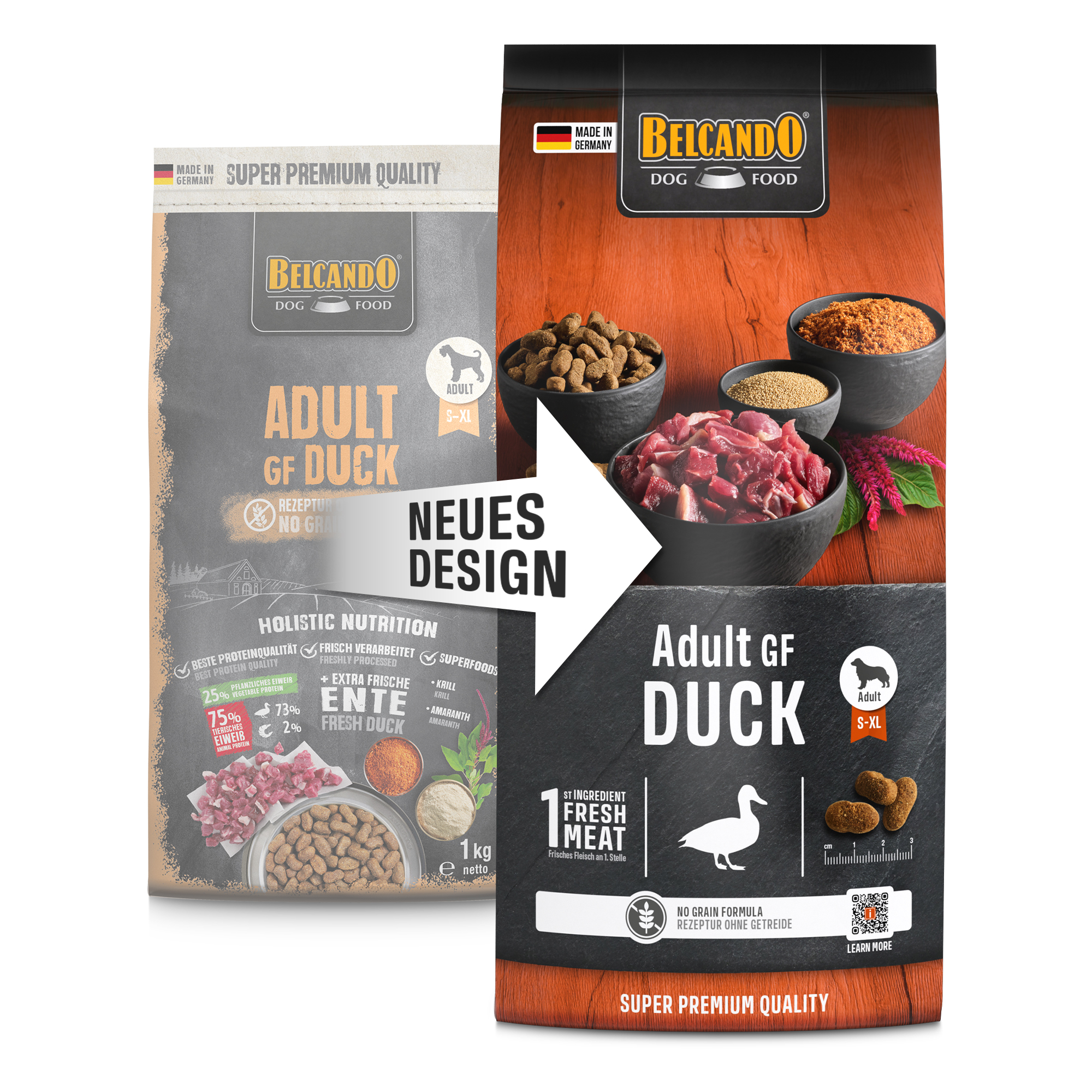 Belcando - Adult GF Duck - Trockenfutter Hund - 1 kg