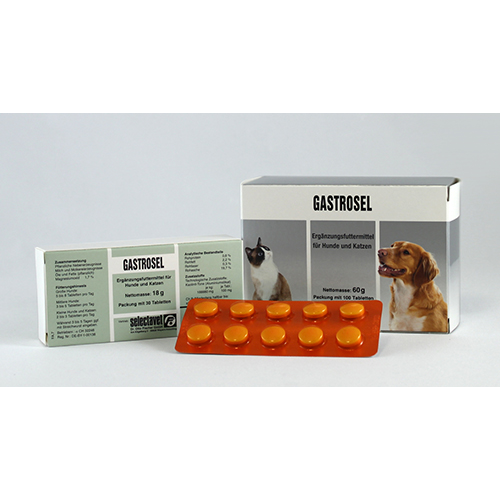 Selectavet Gastrosel für Hunde und Katzen 30 Tabletten