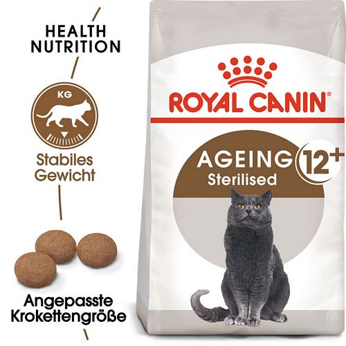 AGEING 12+ Sterilised Trockenfutter für ältere kastrierte Katzen von Royal Canin