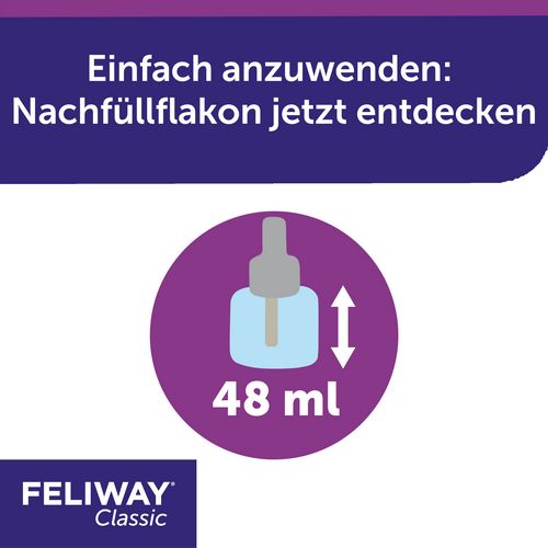 FELIWAY® Classic Nachfüllflakon 48ml - Pheromone gegen Stressverhalten von Katzen