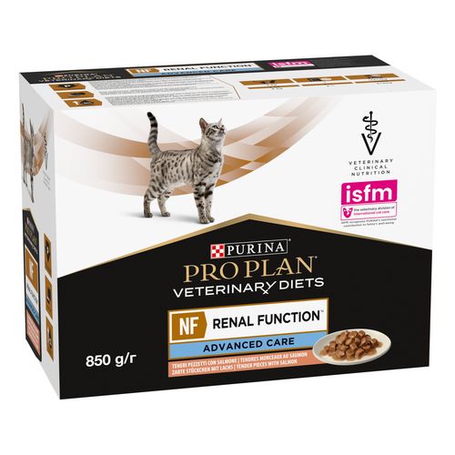 Purina Pro Plan Veterinary Diets NF RENAL Function ADVANCED CARE - Frischebeutel LACHS 10 x 85g KATZE