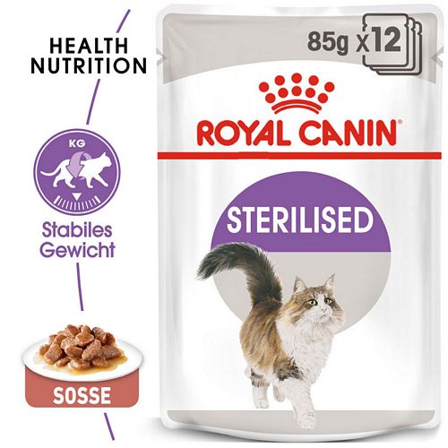 Royal Canin Sterilised Nassfutter in Soße für Katzen