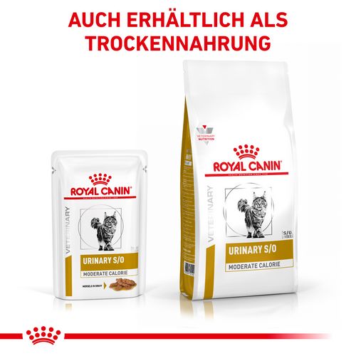 Royal Canin Veterinary URINARY S/O MODERATE CALORIE Nassfutter für Katzen 12 x 85 g