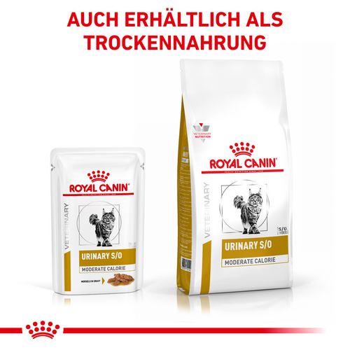 Royal Canin Veterinary URINARY S/O MODERATE CALORIE Nassfutter für Katzen 12 x 85 g