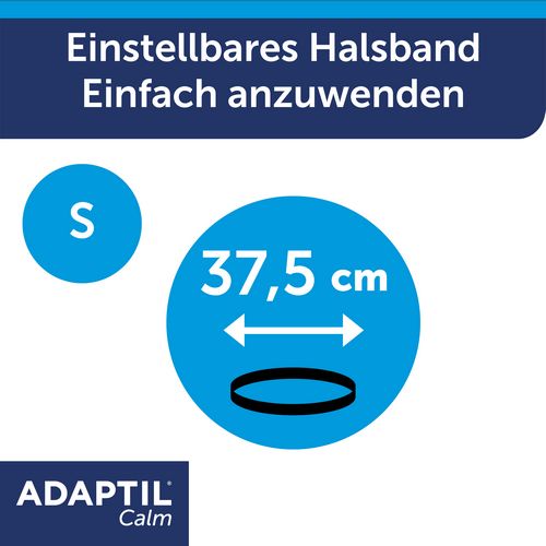 ADAPTIL Calm Halsband - Anti Stress Erziehungshalsband für kleine Hunde