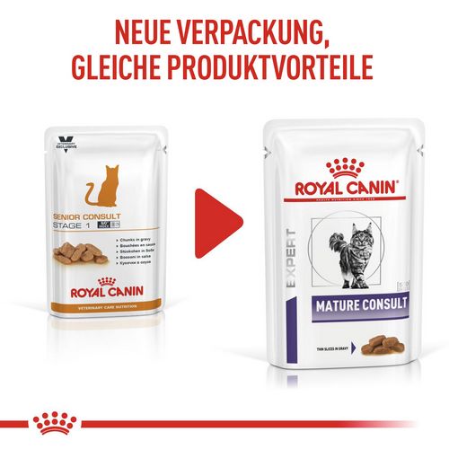 ROYAL CANIN Expert MATURE CONSULT Feine Stückchen in Soße Nassfutter für Katzen