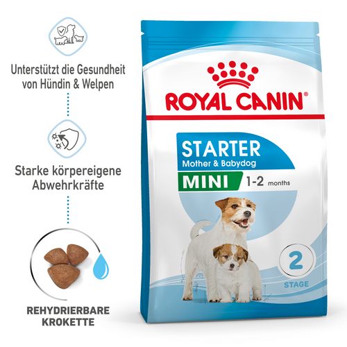 Royal Canin MINI Starter Trockenfutter für tragende Hündin und Welpen kleiner Rassen von der 3. - 8. Woche 4 kg Royal Canin MINI Starter Trockenfutter für tragende Hündin und Welpen kleiner Rassen von der 3. - 8. Woche 4 kg
