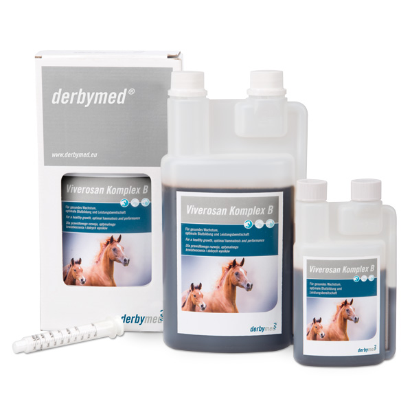 derbymed VIVEROSAN KOMPLEX B für Pferde - Dosierflasche