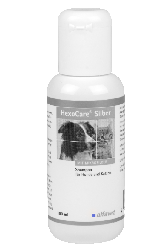 alfavet HexoCare Silber Shampoo für Hunde und Katzen