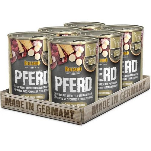Belcando - Hundefutter - Chia Saat - PFERD mit KARTOFFEL - 6 x 400 g