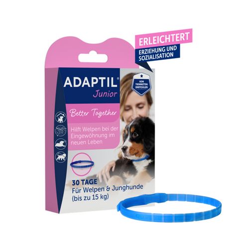 ADAPTIL Junior Halsband - Anti Stress Erziehungshalsband für Hundewelpen