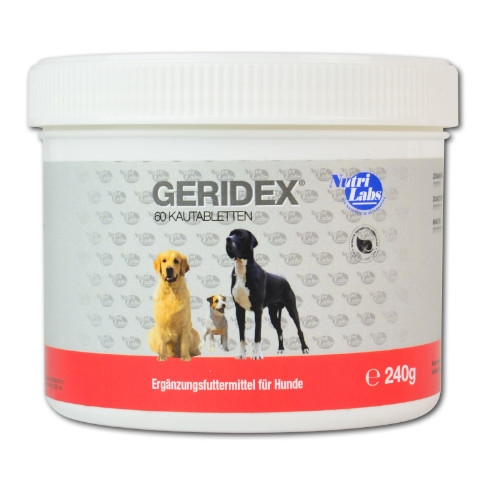Geridex 60 Kautabletten für Senior Hunde von NutriLabs