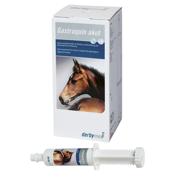 derbymed Gastroquin akut Injektor 4x60ml für Pferde und Fohlen bei Durchfall von Livisto