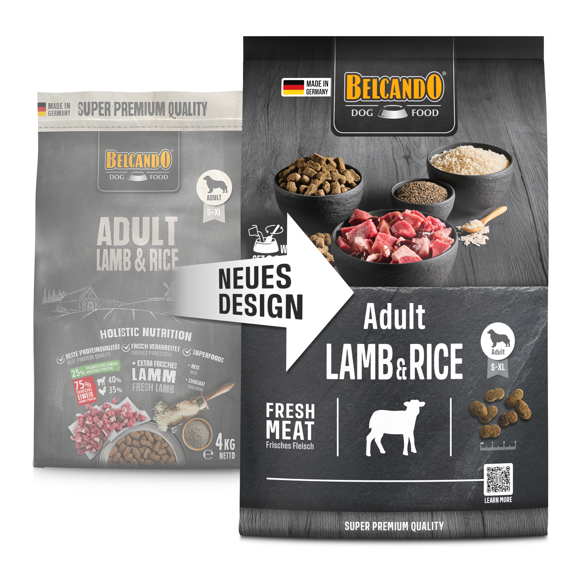 Belcando - ADULT - LAMB & RICE - 4 kg - Hundefutter
