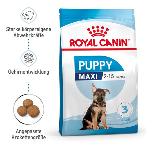 Royal Canin MAXI Puppy Trockenfutter für Welpen großer Rassen 4 kg