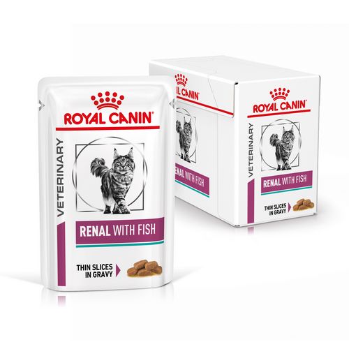 Royal Canin Veterinary RENAL FISCH Nassfutter für Katzen 12 x 85 g