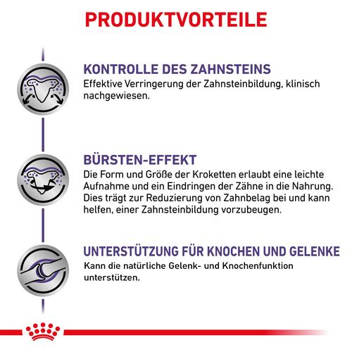 Royal Canin Expert DENTAL MEDIUM & LARGE DOGS Trockenfutter Vorteile