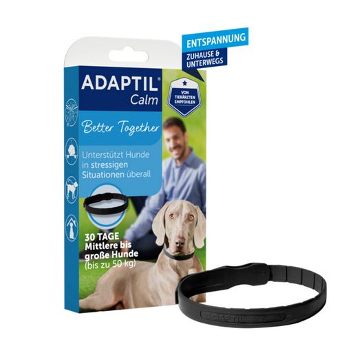 ADAPTIL® Calm Halsband - Anti Stress Erziehungshalsband für mittelgroße & große Hunde