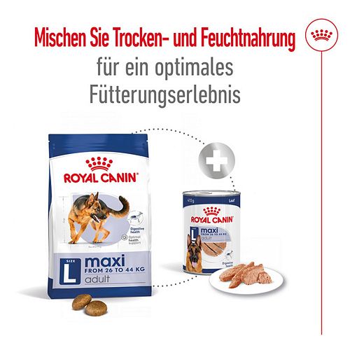 Royal Canin MAXI ADULT - Nassfutter für ausgewachsene große Hunde - 12 x 410 g