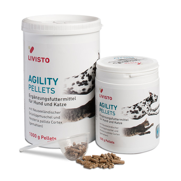 AGILITY Pellets für Hunde und Katzen bei Gelenkserkrankungen von Livisto
