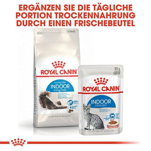 Royal Canin INDOOR Longhair Trockenfutter für Wohnungskatzen mit langem Fell