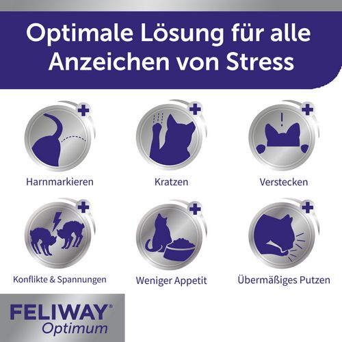 FELIWAY® Optimum Start-Set - Pheromone zur Reduktion von Stressverhalten für glückliche Katzen