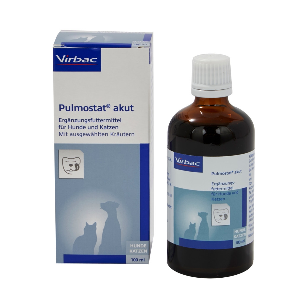 Pulmostat akut -das Original- Hustensaft für Hunde und Katzen von Virbac