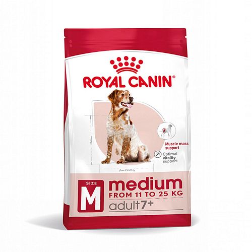 Royal Canin MEDIUM Adult 7+ Trockenfutter für ältere mittelgroße Hunde 10kg