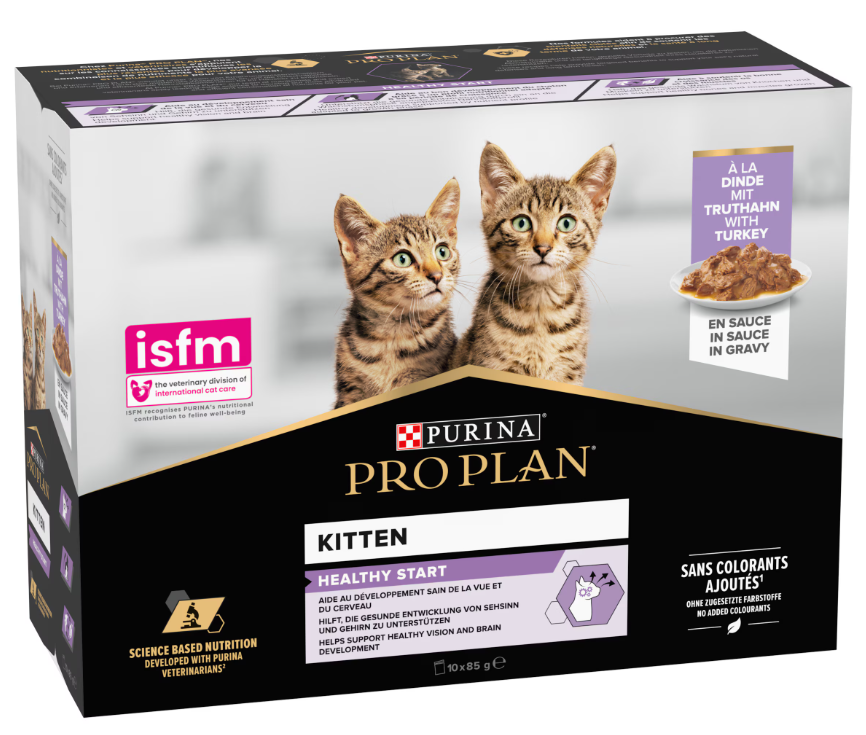 Purina - Pro Plan KITTEN Healthy Start - mit TRUTHAHN in Sauce - Nassfutter KATZE - Frischebeutel