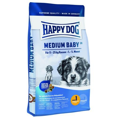 Happy Dog Supreme Junior Medium Baby 28 – Trockenfutter