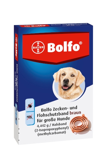 Bayer Bolfo Zecken- und Flohschutzband braun für große Hunde 65 cm