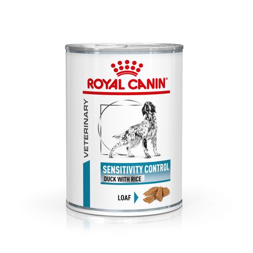 Royal Canin Veterinary SENSITIVITY CONTROL ENTE MIT REIS Nassfutter für Hunde