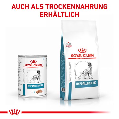 Royal Canin Veterinary HYPOALLERGENIC Mousse Nassfutter für Hunde 12 x 400 g