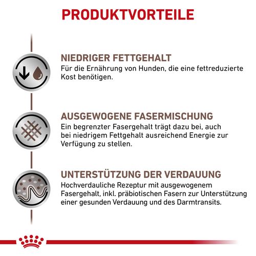 Royal Canin GASTROINTESTINAL LOW FAT SMALL DOGS Vorteile