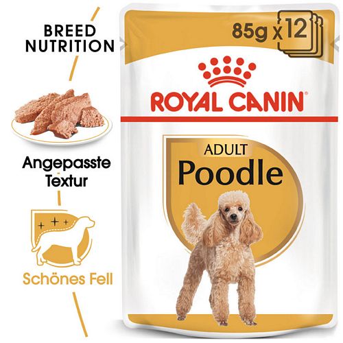 Royal Canin Poodle Adult in Soße Hundefutter nass für Pudel Royal Canin Poodle Adult in Soße Hundefutter nass für Pudel