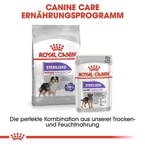 Royal Canin STERILISED MEDIUM Trockenfutter Kombi