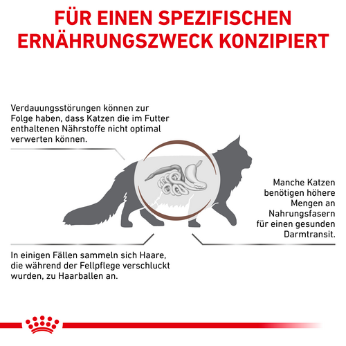 Royal Canin GASTROINTESTINAL HAIRBALL Trockenfutter für Katzen 4 kg