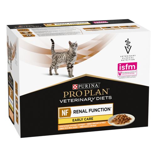 Purina - Veterinary Diets - NF Renal Function - EARLY CARE - HUHN - 10 x 85 g Purina - Veterinary Diets - NF Renal Function - EARLY CARE - HUHN - 10 x 85 g
