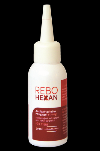 reboVet - ReboHexan - ANTIBAKTERIELLES PFLEGEGEL - STRONG - 50 ml