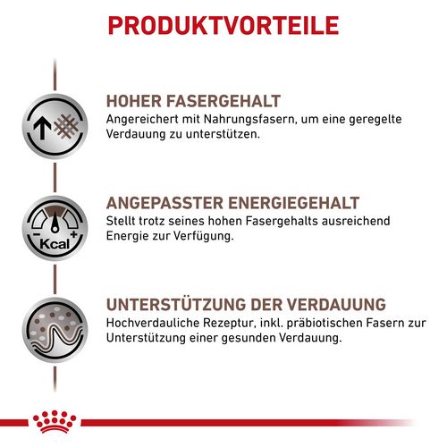 Royal Canin GASTROINTESTINAL HIGH FIBRE Mousse Vorteile